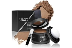 URQT Magic Hairline Powder, Instantly Conceals Hair Loss, Natural Hairline Coverage, Hair Fibers for Thinning Hair, Root Touch Up Hair Powder for Women & Men, Root Cover Up Hair Powder (Dark Blonde)