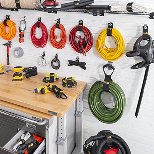 HeavyDuty WrapIt Storage Straps 13" (6Pack) Red Hook and Loop