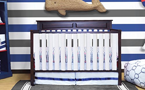 Pure Safety Vertical Crib Liners in True White Cotton 38 Pack