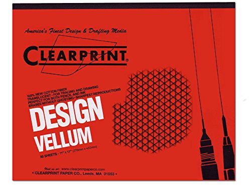 Clearprint Fade-Out Design and Sketch Vellum - Isometric 11 in. x 17 in.