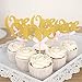 24PCS Glitter Gold One Cupcake Topper Pink Bow 1st Birthday Anniversary Decoration