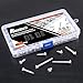 Rustark 150Pcs M5 304 Stainless Steel Round Pan Head Phillips Cross Screws Drive Self-Drilling Screws Assortment Kit
