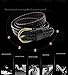 T-PERFECT LIFE Women's Trendy Retro Leather Braided Belt with Bronze Buckle