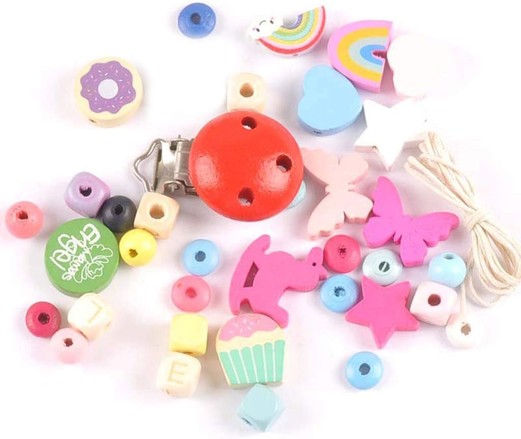 Sans Bpa Rose Manyo Perles Bois Bebe Kit Anneaux De Dentition Personnalise Bebe Tetine Sucette Jouet Bois Bebe Collier Pendentif Accessoires De Bricolage Bebe Puericulture Anneaux De Dentition Cefortac Com