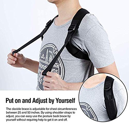 Amazon.com: Aroamas Black Posture Corrector for Men & Women: Breathable Shoulder Brace by Aroamas, Adjustable and Comfortable: Health & Personal Care