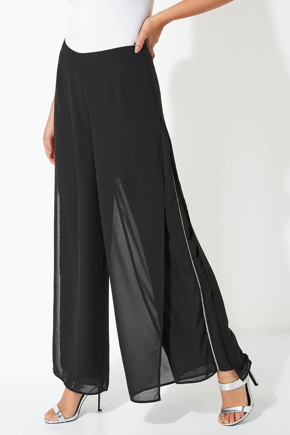 roman originals wide leg trousers
