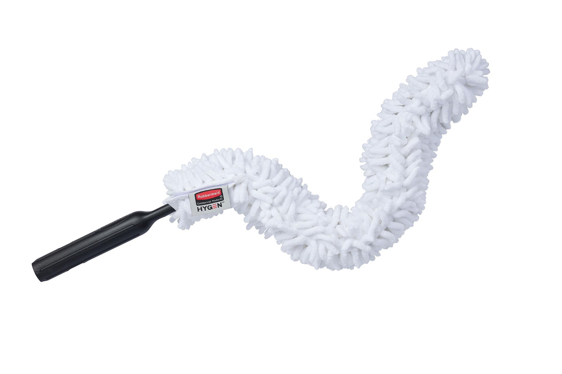 Rubbermaid Commercial Products FGQ85200WH00, Hygen Quick-Connect Flexible Dusting Wand with High Performance Microfibre - White