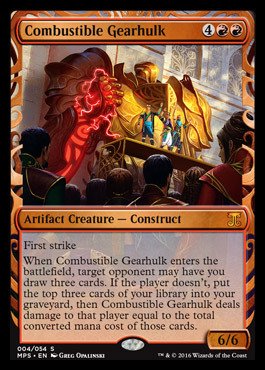 Magic: the Gathering - Combustible Gearhulk (004/054) - Masterpiece Series: Kaladesh & Aether Revolt Inventions - Foil