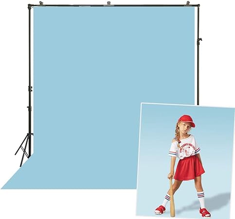 Amazon 純色 無地 背景 Sr 19 写真の背景 淡いベイビーブルーの背景 単色 ポリズームスクリーン バックドロップスタジオ写真撮影ポートレートフォトコールフォトブース背景シンプルなバックバナー写真撮影用 3x3 M バックペーパー 背景布 通販