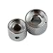 Estone Silver Dual Concentric Dome Knob Volume Tone Blend Control Bass Guitar 2 IN 1 Parts