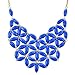 Jane Stone Royal Blue Bib Necklace Chunky Necklace Statement Necklace(Fn0511-Royal Blue)