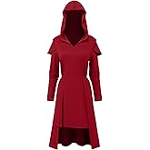 KDAFJLKD Medieval Clothing Women Renaissance Witches Costume Viking Gothic Dresses Cosplay for Halloween