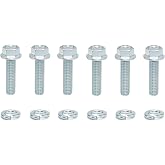 6‑Pack Engine to Transmission Bell Housing Bolts Kit for GM SBC &amp; BBC to TH350,TH400,700R4,200R4 Transmissions,3/8‑16 x 1‑1/2&Prime; Grade 8.8 Flanged Hex Engine‑to‑Trans Fasteners