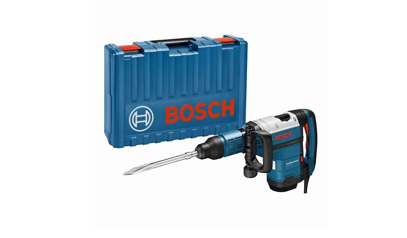 Bosch Professional Marteau-Piqueur Gsh 7 Vc (Avec Poignée Supplémentaire, Burin Pointu, Tube De Graisse, Dans Un Coffret)
