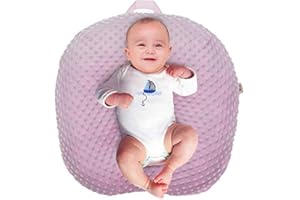 BlueSnail Strechy Newborn Lounger Cover, Removable and Ultra Soft Sung Fitted Baby Lounger Slipcover (1 Pack,Pink)
