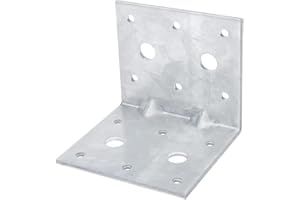 OTTFF 10 Pack L Right Angle Bracket, Corner Braces for Timber Wood, Galvanized Steel, 2-7/8" x 3-1/4" x 2-7/8"