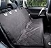 NORDKINGS Dog Car Seat Cover with Safety Belt – Adjustable Vehicle Hammock Repels Drool, Pet Hair and Accidents – Waterproof, Non-Slip Bench Protector – Includes Storage Bag