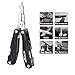 Booms Fishing L1 Fishing Pliers 12-in-1 Multi-tools with Nylon Sheath and Coiled Lanyard , 6.7-Inches , Black