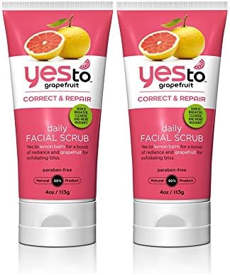 Yes to Grapefruit Scrub with Sunflower and Grapefruit Extract, 4 fl. oz. (Pack of 2)