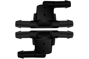 HAOBO 2PCS Wiper Washer Windshield Check Valve Replacement for Toyota, Scion, Lexus, Automotive Accessories Spray Jet Kit for Front Windshield Wiper Washer Nozzles Replaces OEM #85321-28020