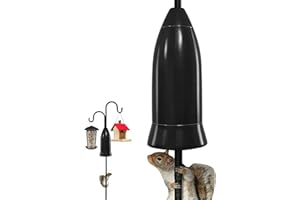 Squirrel Baffle for Bird Feeder Pole, Squirrel Baffles for Outdoor Bird Feeders, Protects Hanging Bird Feeders and Poles, Blocks Squirrels from Climbing, JILITSE