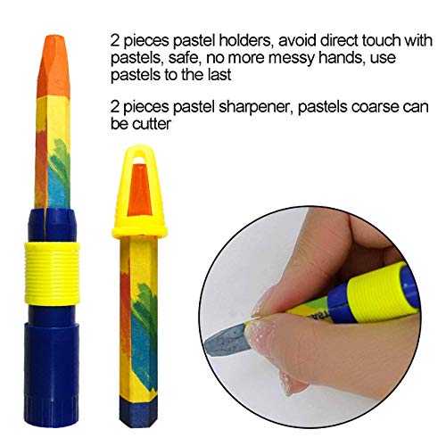 Magicdo 36 Colors Oil Pastels with Pastel Holders and Sharpeners, Non Toxic, Smooth Blending Texture - Thumbnail 3