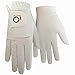FINGER TEN Womens Ladies Golf Rain Gloves Pair Both Hand or 2 Pack Left Right Hand, Wet Hot Cool Grip, Fit Small Medium Large XL (White&Pink, Medium, Ambidextrous)