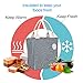 VARANO Insulated Lunch Bag Lunch Box for Women Reusable Lunch Tote Cooler Organizer Bag with Upgraded Leakproof Interior (Blue)