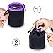 MOACC Camera Lens Pouch,Neoprene Camera Lens Case,Thick Protective Waterproof Lens Bags with Drawstring for Canon,Nikon,Pentax,Sony,Olympus,etc.(4 Pack,Small,Medium,Large,X Large)