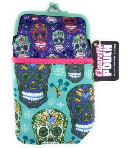 Amazon.com: NInc. Colorful & Fun Neoprene Cigarette Pouch with Snap Clasp  Closure (Style 916D) : Health & Household