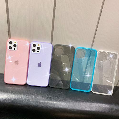 Glitter Iphone 12 Pro Max Case 6 7 Inch Anynve Clear Sparkle Bling Case Anti Shock Matte