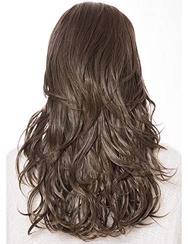 Alizz Brownish Black Half Head Wig 20inch Multi Step Cut Straight