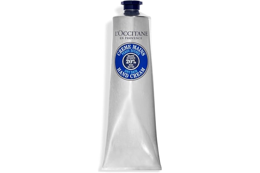 L’OCCITANE 20% Organic Shea Butter Hand Cream, Nourishes & Protects Dry Hands, Fast-Absorbing, Non-Greasy, Leaves Skin Moisturized & Soft, Vegan