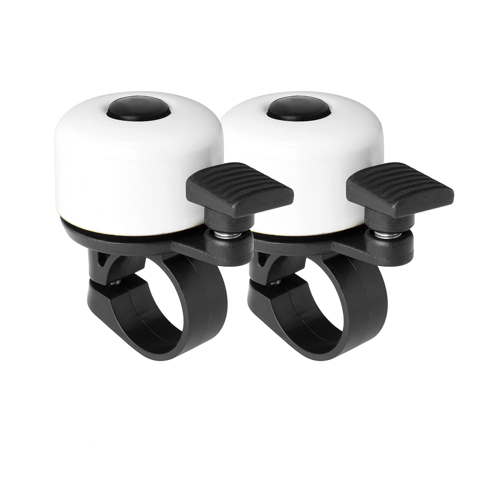 Binudum 2 Pack Mini Bicycle Bell with Loud and Melodious Sound for Kids and Adults Bike Horn for Road, Mountain Bike, Scooter, MTB, BMX