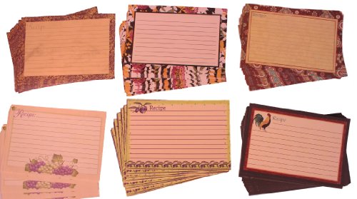Creative hobbies® recipe cards, 4 inch x 6 inch, lined…