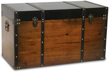 MIMBRE NATURAL BAUL DECORACIÓN Madera (60 * 30 * 30): Amazon.es: Hogar