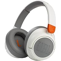 JBL JR 460NC - Wireless Over-Ear Noise Cancelling Kids Headphones, Up to 30 Hours of Playtime and JBL Safe Sound - White