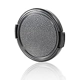 CamDesign 55MM Sides Pinch Snap-On Front Lens Cap/Cover for Canon, Nikon, Sony, Pentax all DSLR lenses + CamDesign Wristband Lens Focus Ring
