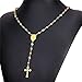 U7 Catholic Rosary Beads Necklace with Metalic Crucifix Stainless Steel Religious Jewelry for Men Women,
