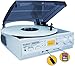 BOYTONE BT37WTC WHITE AM FM CASSETTE TURNTABLE 3 SPEED LCD