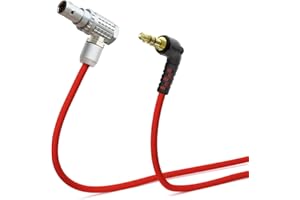 Alvin's Cables Ultra Soft Timecode Cable for RED Komodo, RED V-Raptor 8K Camera, Tentacle Sync 3.5mm TRS to EXT 9 Pin Male Ca