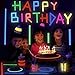 6 Pack, 6 Colors, Fluorescent UV Blacklight Reactive Tape Rolls, 1 inch X 25 ft per roll, Extra Wide, Blue, Yellow, Green, Orange, Red, Pink, Neon Cloth Tape, Decorate for Birthdays, Partys