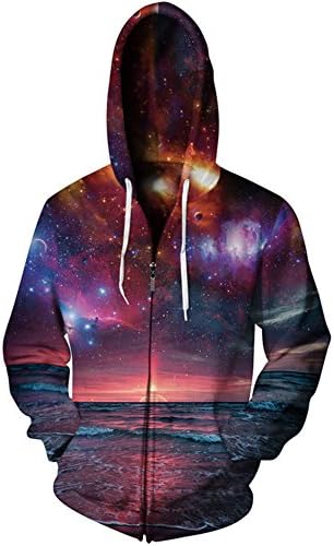 Roaays M Unisex 3D Funny Creative Zip-up Hoodies S-XXXL