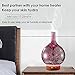 Essential Oil Diffuser - KGV 3D Glass Cool Mist Ultrasonic Aroma with BPA Free, Night Mood Led Light, Safe Auto Shut-Off and Timer. 100ml Essential Oil Aromatherapy for Large Room Gift Yoga Home