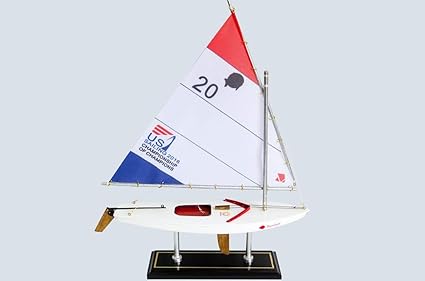 wooden sunfish sailboat