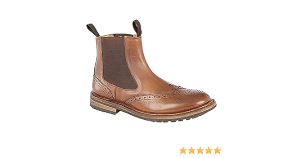 leather soled brogue dealer boots