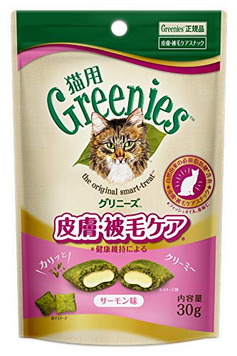 グリニーズ 猫用 皮膚被毛ケア サーモン味 30g 生後12ヶ月以上