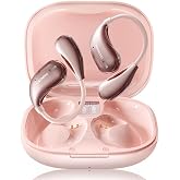 MINISO X33 AI Translation Wireless Earbuds Open Ear Earbuds Bluetooth IPX5 Waterproof 35Hrs Playtime On Ear Headphones Immersive Premium Sound Long Distance Connection Headset with Charging Case Pink