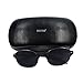 Ugetde Cool Riding Glasses,Outdoor Spy Sunglasses,Rear Mirror View Rearview Behind Anti-Tracking Monitor UV Glasses (Black)