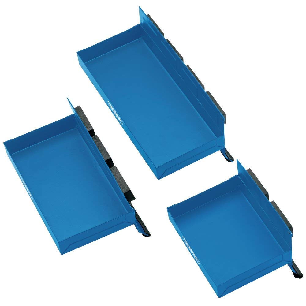 Draper 11755 Magnetic Tool Tray Set (3 Piece), Blue